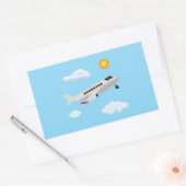 Vliegtuigen Feest Collectie! Rechthoekige Sticker (Envelop)