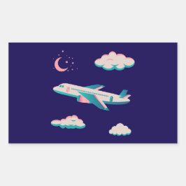 Vliegtuigen Feest Collectie! Rechthoekige Sticker