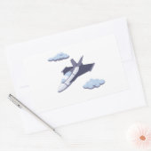 Vliegtuigen Feest Collectie! Rechthoekige Sticker (Envelop)