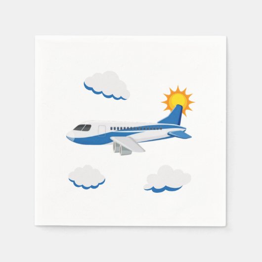 Vliegtuigen Feest Collectie! Servet (Voorkant)