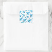 Vliegtuigen Feest Collectie! Vierkante Sticker (Tas)