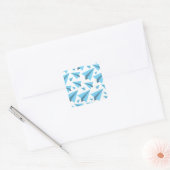 Vliegtuigen Feest Collectie! Vierkante Sticker (Envelop)