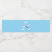 Vliegtuigen Feest Collectie! Waterfles Etiket (Enkel label)