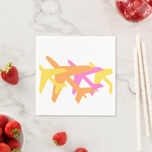 Vliegtuigen Geel Oranje Roze Luchtvaart Vlucht Pre Servet