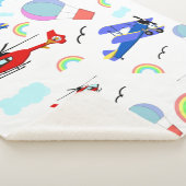 Vliegtuigen, helikopters en luchtballonnen sherpa deken (3/4)