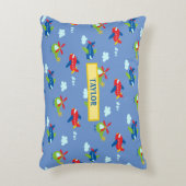 Vliegtuigen, helikopters en wolkenkrabbers Kunstwe Accent Kussen (Voorkant(Verticaal))