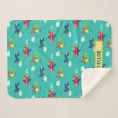 Vliegtuigen, helikopters en wolkenkrabbers Kunstwe Sherpa Deken (Voorkant (horizontaal))