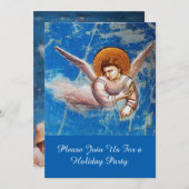 VLIEGTUIGEN IN BLUE SKY, CHRISTMAS HOLIDAY KAART (Voorkant / Achterkant)