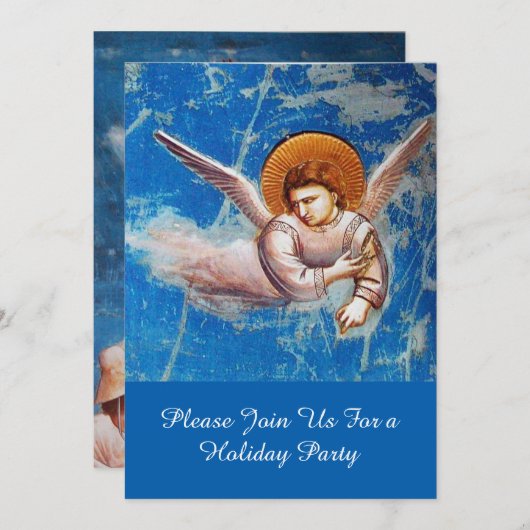 VLIEGTUIGEN IN BLUE SKY, CHRISTMAS HOLIDAY KAART (Voorkant / Achterkant)