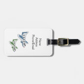 Vliegtuigen in de lucht bagagelabel (Voorkant horizontaal)