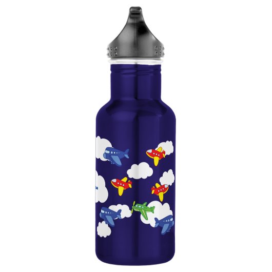 Vliegtuigen Jets Cute Kinder Water Bottle met naam Waterfles (Rechts)