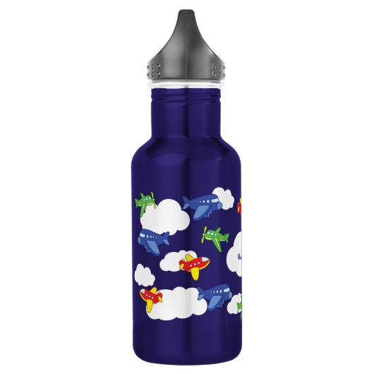 Vliegtuigen Jets Cute Kinder Water Bottle met naam Waterfles (Links)