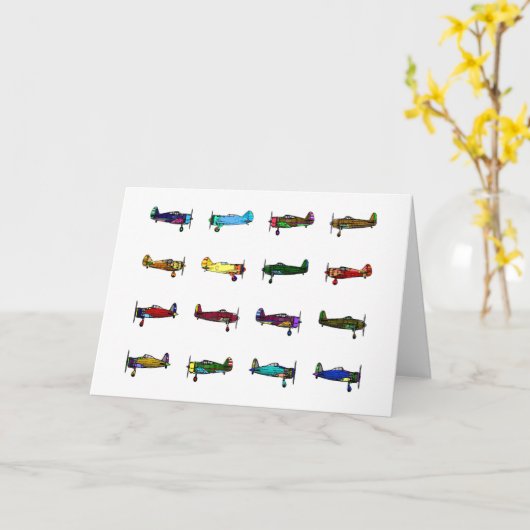 vliegtuigen kaart (Gele Bloem)