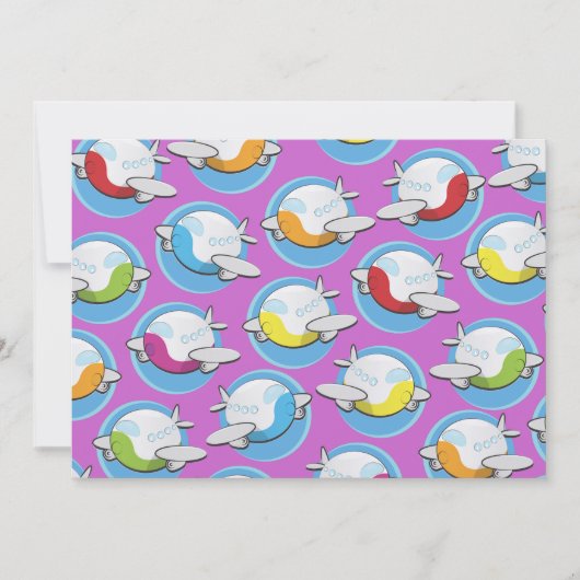 vliegtuigen kaart (Voorkant)