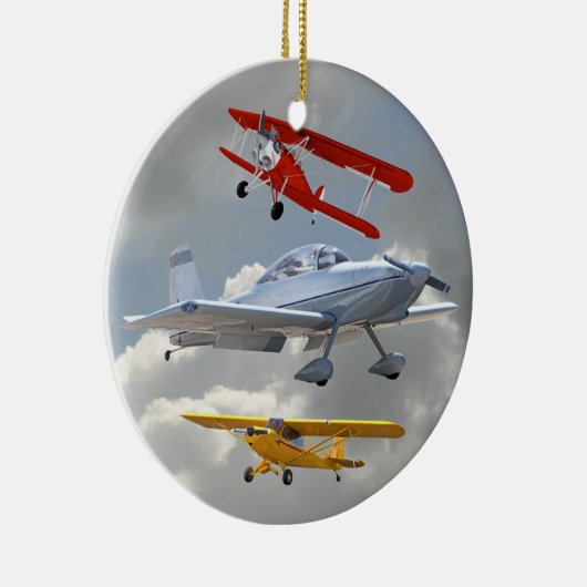 VLIEGTUIGEN KERAMISCH ORNAMENT (Rechts)