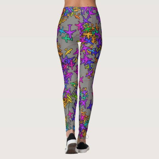 Vliegtuigen Leggings (Achterkant)