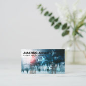 Vliegtuigen | Luchthaven | Reizen Visitekaartje (Staand voorkant)