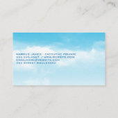 Vliegtuigen | Luchthaven | Reizen Visitekaartje (Achterkant)