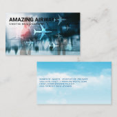 Vliegtuigen | Luchthaven | Reizen Visitekaartje (Voorkant / Achterkant)