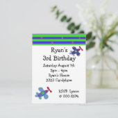 Vliegtuigen met aanloopwedstrijd kaart (Staand voorkant)