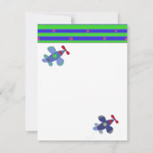 Vliegtuigen met aanloopwedstrijd kaart (Achterkant)