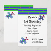 Vliegtuigen met aanloopwedstrijd kaart (Voorkant / Achterkant)