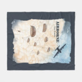 Vliegtuigen met de beste paratroopers  fleece deken (Voorkant (Horizontaal))