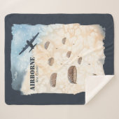 Vliegtuigen met de beste paratroopers  sherpa deken (Voorkant (horizontaal))