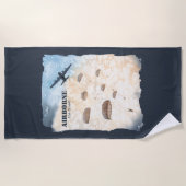 Vliegtuigen met de beste paratroopers  strandlaken (Voorkant)