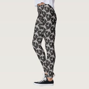 Vliegtuigen met grijze vliegtuigen — Pilot Plane Leggings