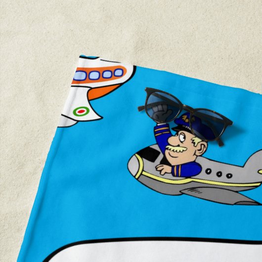 Vliegtuigen met handdoeken (In situ)