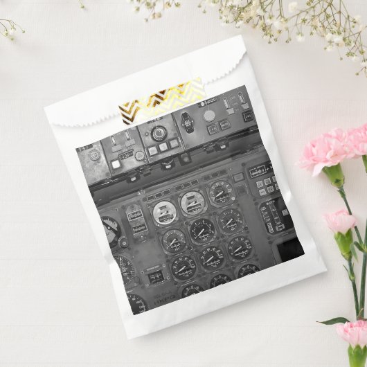 Vliegtuigen met piloot die vliegen met cockpitpilo bedankzakje (Gezegeld)