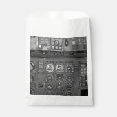 Vliegtuigen met piloot die vliegen met cockpitpilo bedankzakje (Voorkant)