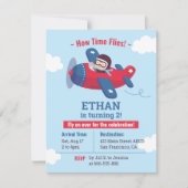 Vliegtuigen met piloot Propeller op zaterdag Kaart (Voorkant)