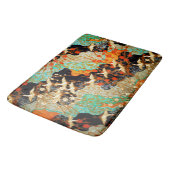 VLIEGTUIGEN MET SPRING FLOWERS Japanse Floral Badmat (Gekanteld)