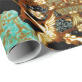 VLIEGTUIGEN MET SPRING FLOWERS Japanse Floral Cadeaupapier (Rol Hoek)