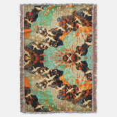 VLIEGTUIGEN MET SPRING FLOWERS Japanse Floral Deken (Voorkant Verticaal)