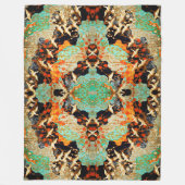 VLIEGTUIGEN MET SPRING FLOWERS Japanse Floral Fleece Deken (Voorkant)