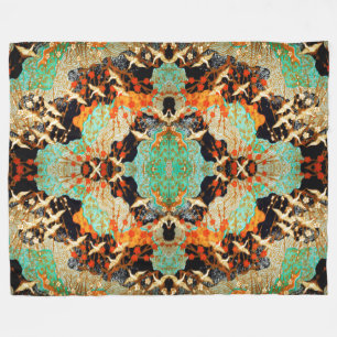 VLIEGTUIGEN MET SPRING FLOWERS Japanse Floral Fleece Deken