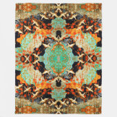 VLIEGTUIGEN MET SPRING FLOWERS Japanse Floral Fleece Deken (Voorkant)