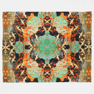 VLIEGTUIGEN MET SPRING FLOWERS Japanse Floral Fleece Deken