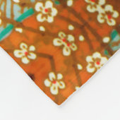 VLIEGTUIGEN MET SPRING FLOWERS Japanse Floral Fleece Deken (Hoek)