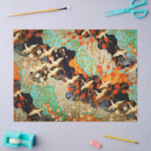 VLIEGTUIGEN MET SPRING FLOWERS Japanse Floral Tissuepapier (Craft)