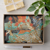 VLIEGTUIGEN MET SPRING FLOWERS Japanse Floral Tissuepapier (Geschenk)