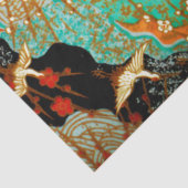 VLIEGTUIGEN MET SPRING FLOWERS Japanse Floral Tissuepapier (Detail)