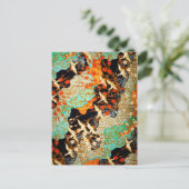 VLIEGTUIGEN MET SPRINGSTROMEN BRIEFKAART (Staand voorkant)