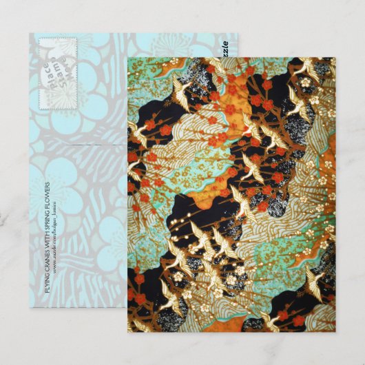 VLIEGTUIGEN MET SPRINGSTROMEN BRIEFKAART (Voorkant / Achterkant)