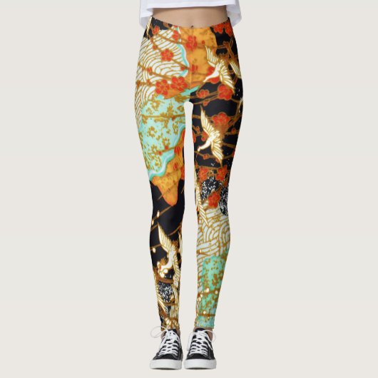 VLIEGTUIGEN MET SPRINGSTROMEN LEGGINGS (Voorkant)