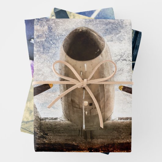 Vliegtuigen met  zuigermotor en schroefzuigers inpakpapier vel (In situ)