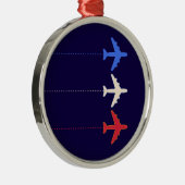 vliegtuigen metalen ornament (Rechts)